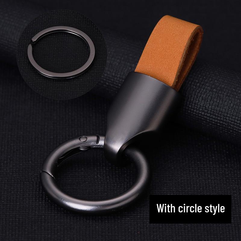 High-End Minimalist Suede Car Keychain Pendant for Men & Women