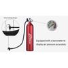 Ctrepower Tubeless Tire Air Bottle Tire Booster with Pressure Gauge & Valve Fast Inflator for MTB & Road Bicycle Vacuum Tires