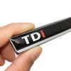 AABIP1 1Pair 3D Metal Epoxy TDI Logo Badge Car Sticker Auto Accessories Fender Emblem Decal For Volkswagen Polo Golf 6 Passat B6 T5 TSI
