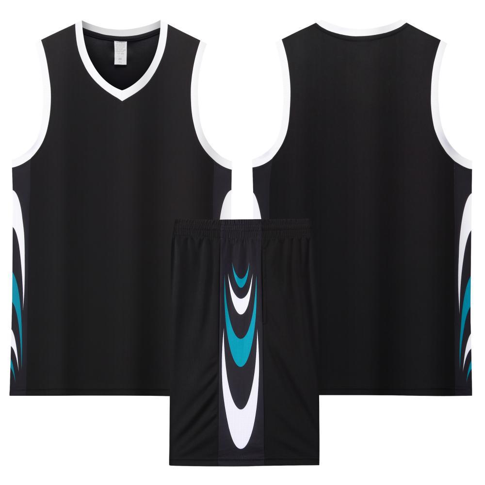 Men's Quick-Dry Breathable Basketball Uniform with Customized Team Letters and Numbers