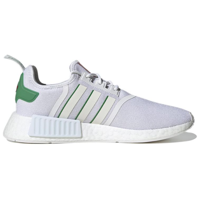 Adidas NMD_R1 White Red Green Men Sneakers Cloud-White Off-White HQ1434