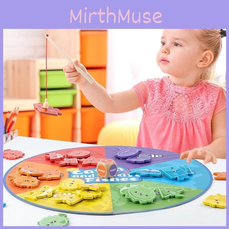 Wooden Fishing Magnetic Puzzle Toy With Color Matching For Kids Educational Play