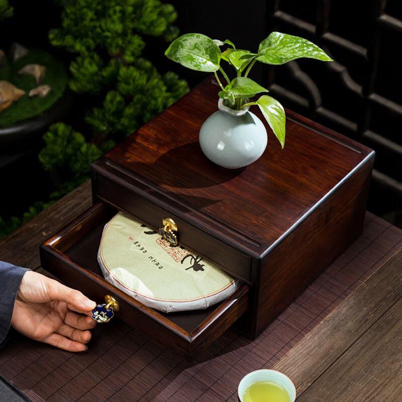 Bamboo Multi-Layer Pu'er Tea Cake Storage Box