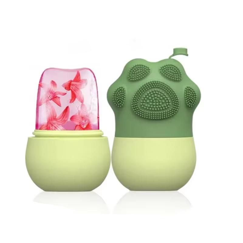 Rullo Ghiaccio Viso in Silicone Cubetti Ghiaccio Viso Vaschette Rullo Sfera Massaggio Lifting Bellezza Trattamento Contouring Cura della Pelle Ridurre Acne Strumento