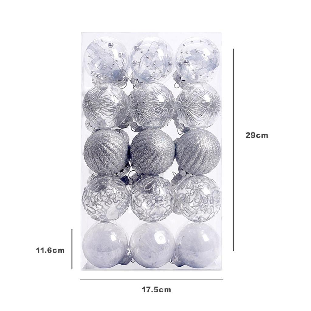 30Pcs Large Christmas Ball Ornaments Decorations Pendants Decorative Ball for Festival Holiday Party Christmas Tree Engagement