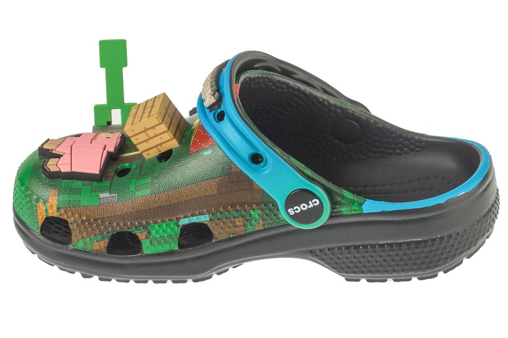 Crocs Zueco Clásico Minecraft Niños, para Niño verde Chanclas