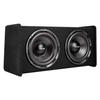 Subwoofer Bass-Paket, 305mm, 490W RMS, Doppel-Auto-Audio-Subwoofer- und Verstärkerpaket, mit bestücktem Gehäuse, separatem Verstärker und Verkabelungsset, für