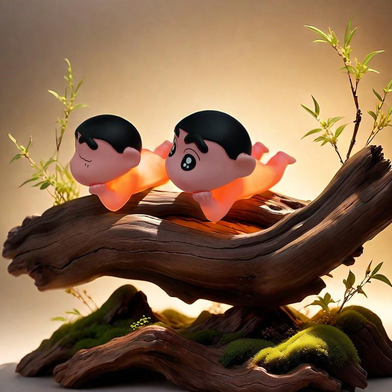 1Pc Mobile Phone Support Crayon Shin-Chan Desktop Phone Holder Stand Cute Cartoon Tablet Ornament Home Decoration Toys