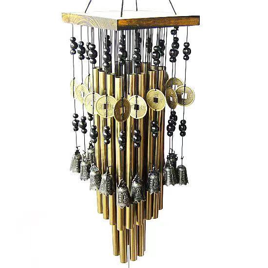 

Wind Chimes for Outside Copper Tubes Garden Patio Window Small Bell Metal Wind Chime Hanging Decoration Bronze Memorial Gifts