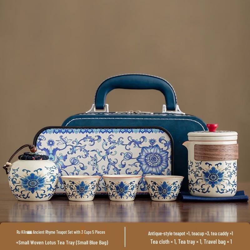 

Minguan Ancient Charm Outdoor White Porcelain Tea Set