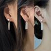 Chain Waterfall Screw Stud Earrings Minimalist Wind Pentagram Love Fringed Earrings Star Round Beads Screw Earrings