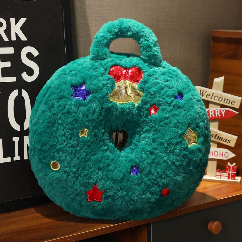 Christmas Gingerbread Man Pillow & Tree Cushion - Holiday Decoration Gift for Boys & Girls