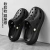 Fashion Men's Sandals Slippers for Men Shoes for Men Flat Sandals Hole Shoes Non-Slip Thick Bottom Indoor and Outdoor Wear-resistant New