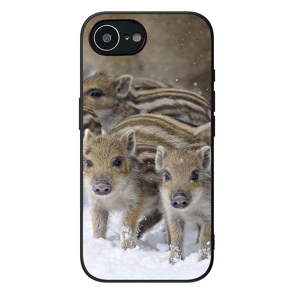 Soft Cover for Samsung Galaxy S25 S24 S23 FE Plus Ultra S7 Edge A16 A15 5G s25+ Coque Phone Case Wild Boar Pig