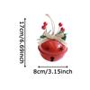 WTEMPO 4PCS Christmas 8CM Snowflake Hollow Out Bells Retro Metal Creative Bell Pendants Home Christmas Tree Decorative Hanging Large Bells