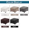 Velvet Square Ottoman Covers Folding Storage Stool Furniture Protector Stretch Footrest Foot Stool Covers Living Room Slipcover
