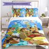Pokémon Pattern Printed 3PCS Bedding Set, Soft Skin-Friendly Washable Duvet Cover & Pillowcases Set