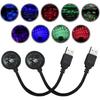 USB Car Roof Star Projector Night Light, Adjustable Car Interior Atmosphere Lamp Star Lights with 9 Modes, Portable Sound Activated LED Ambient Light