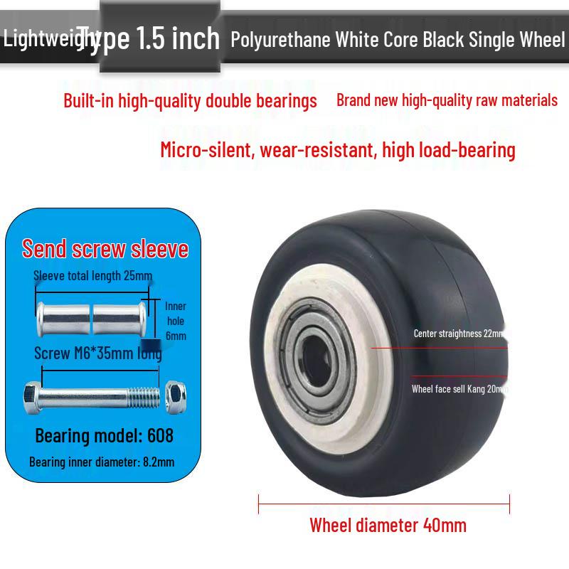 Nylon Swivel Caster Wheels: 2-6 inch Heavy-Duty Rubber & Flat Plate Options