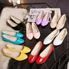 Fashion Women Candy Color Ballet Flats White Wedding Shoes Woman Flats Patent Leather Slip on Shoes Zapatos Mujer Ladies Boat Shoes224