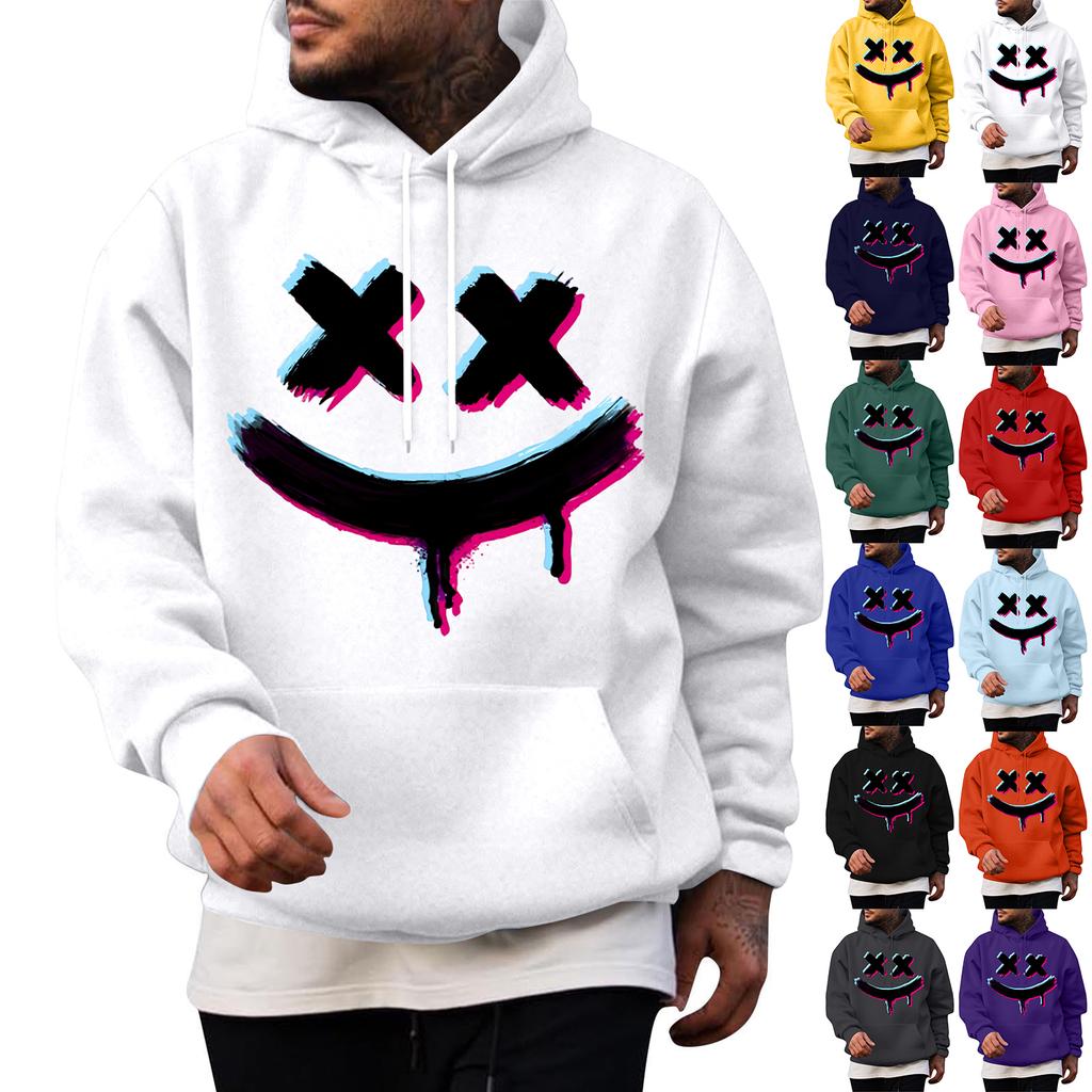 Men's Casual Hoodie Fashion  Sweatshirt With Hood Leisure Tops Teenager Streetwear Fashion Long Sleeve Shirt Warm