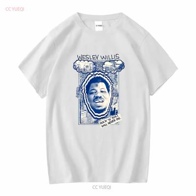 Wesley Willis T Shirt Classic White S 5XL Vintage Washed Unisex Comfortable Designer Clothes Homme Breathable Stretched