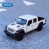 WELLY 1:27 Jeep Gladiator Rubicon Alloy Pickup Car Model Diecast Metal Off-Road Vehicles Car Model Simulation Childrens Toy Gift