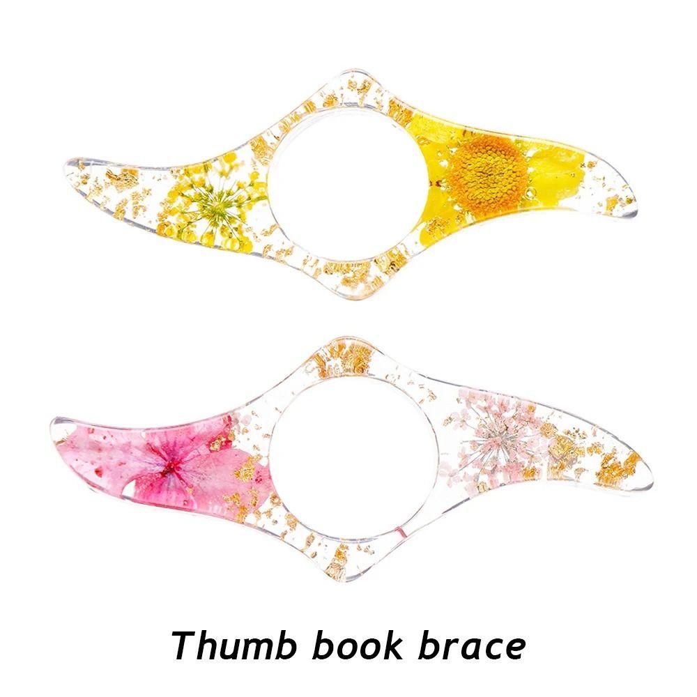 Multi-function Thumb Book Support Acrylic Book Page Holders Thumb Book Brace  Adults Kids