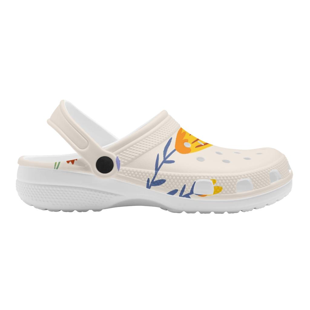 Unisex Novelty Printed EVA Yard Clogs Lightweight Soft Slip On Garden Yard Home Bathroom Casual Walking Walking Shoes Beach Wear