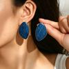 Geometric Oil Drop Design Metal Three-dimensional Earrings Versatile High-end and Elegant Earrings for Women
