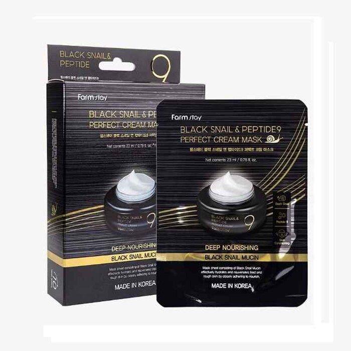 FARM STAY Black Snail & Peptide9 Perfect Cream Mask