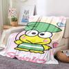 3D Printed Big -eyed Frog Card Kero Kero Keroppi Blanket Living Room Bedroom Sofa Cover Blanket Children's Nap Sleeping Blanket
