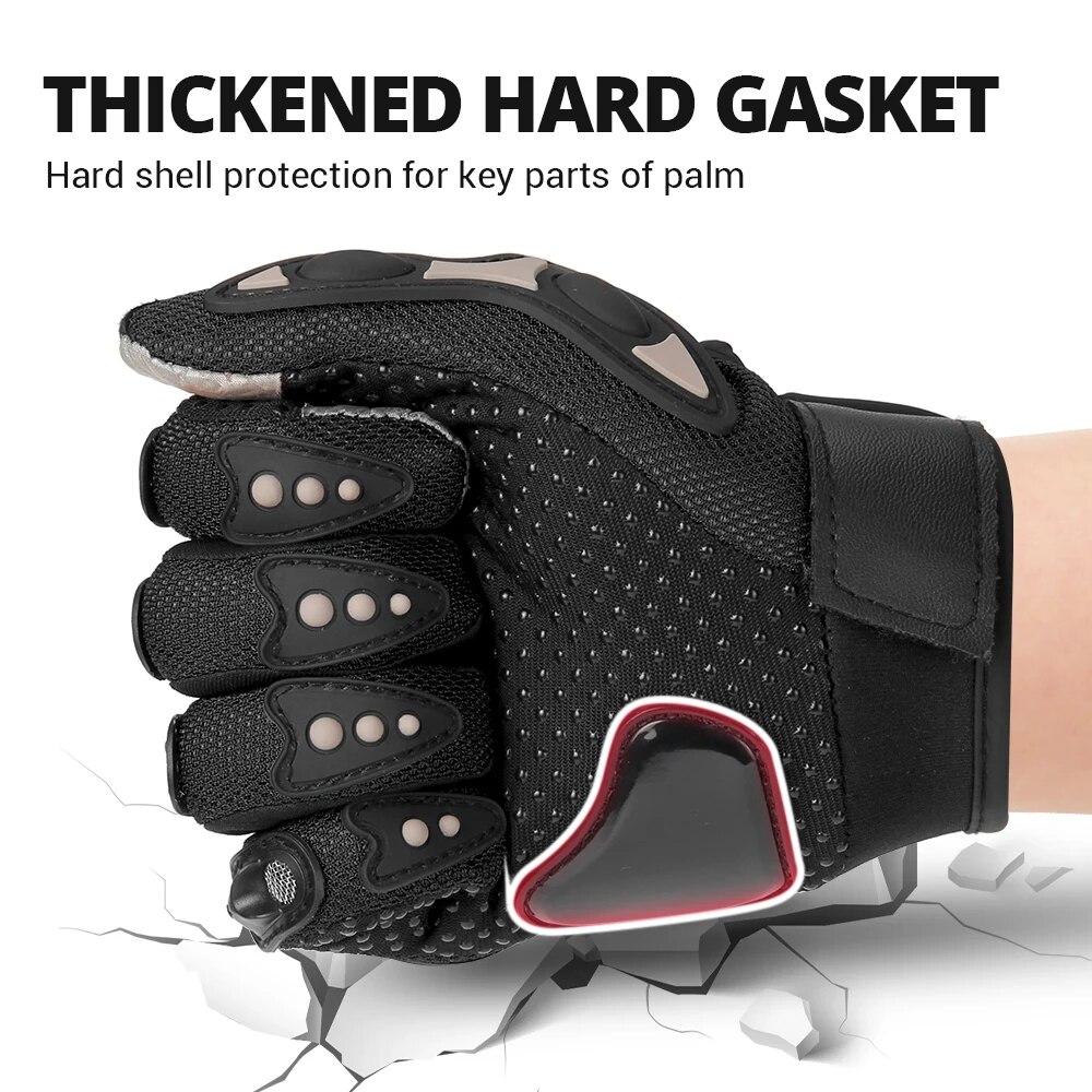 Women's Motorcycle Gloves, Breathable, Full Finger, for Motocross, Breathable Mesh, for Touchscreen, Racing Gloves