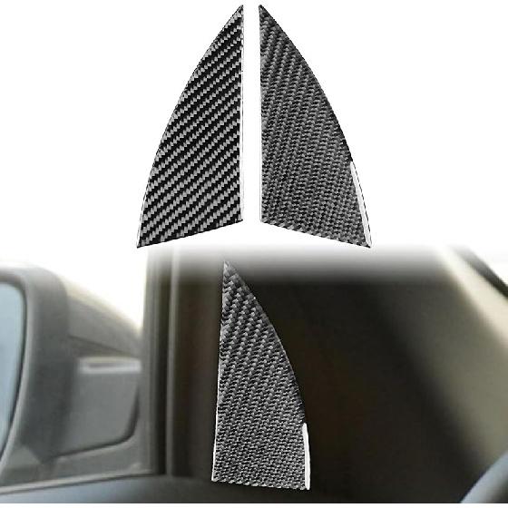 Real Carbon Fiber Dashboard Side Air Vent Cover AC Outlet Trim Interior Compatible with Ford Explorer 2011 2012 2013 2014 2015 Accessories