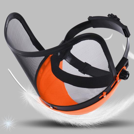 Chainsaw Face Shield Full Protection Safety Mask Mesh Visor Face Shield Anti-Splash Face Guard for Gardening Yard Work And Wood Cutting