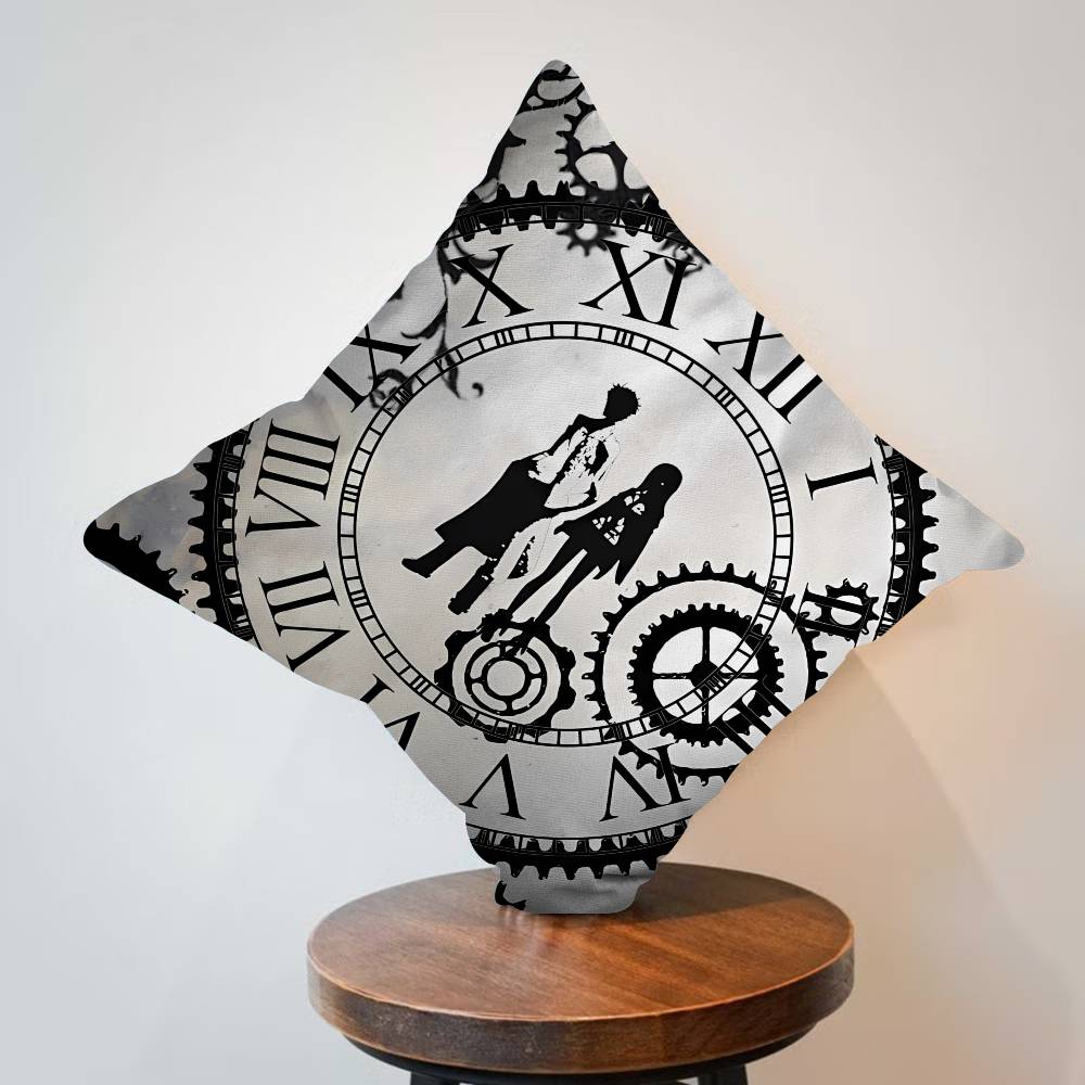 Anime Steins Gate Pillow Gift Home Office Decoration Bedroom Sofa Car Cushion Cover case x