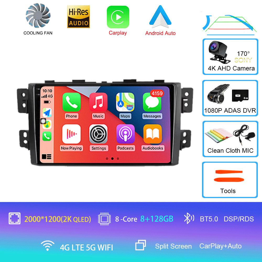 For Kia Borrego Mohave 2008 2009 - 2015 Car Radio Android 14 Carplay Navigation GPS Multimedia Player Stereo WiF+4G 360Camera BT