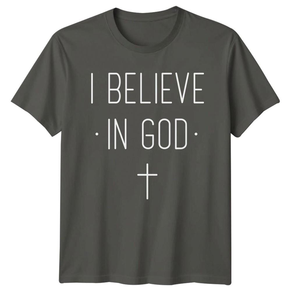 I Believe In God TShirt Faith Christianity Christmas Gift For Him And Her S