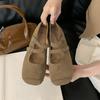 Fashion Fashion Buckle Strap Women Mary Janes Flats Shoes Female Square Toe Footwear Shallow Ladies Flats With Shoes