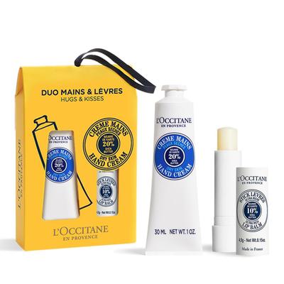Sheabutter Handcreme 30 ml & Lippenbalsam Stick 4,5 g Duo