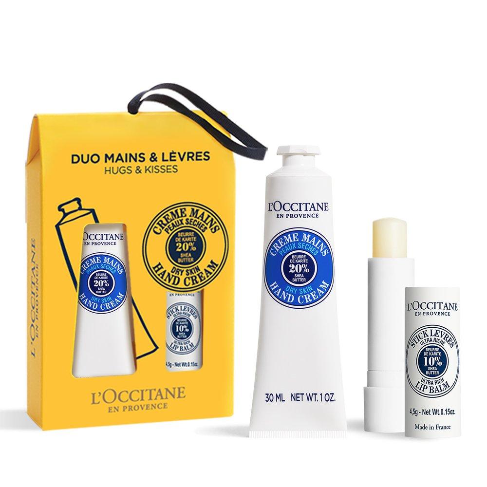 

[L OCCITANE] Shea Butter Hand Cream 30ML & Stick Lip Balm 4.5g Duo