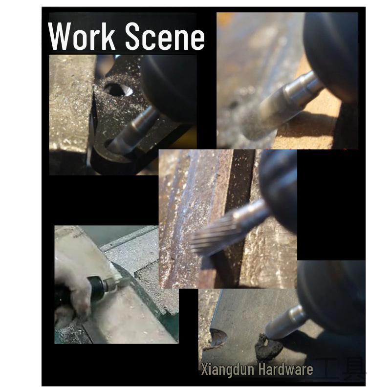 Tungsten Steel Carbide Rotary File Set - Double Grain Engraving and Milling Cutter for Woodworking, 3x6mm