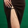 Summer leisure new simple fringed leaves thigh chain leg chain elastic leg ring