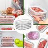 Multi-layer Sealed Refrigerator Storage Box for Cooked Meat and Bacon with Lid - Transparent and Fresh-keeping