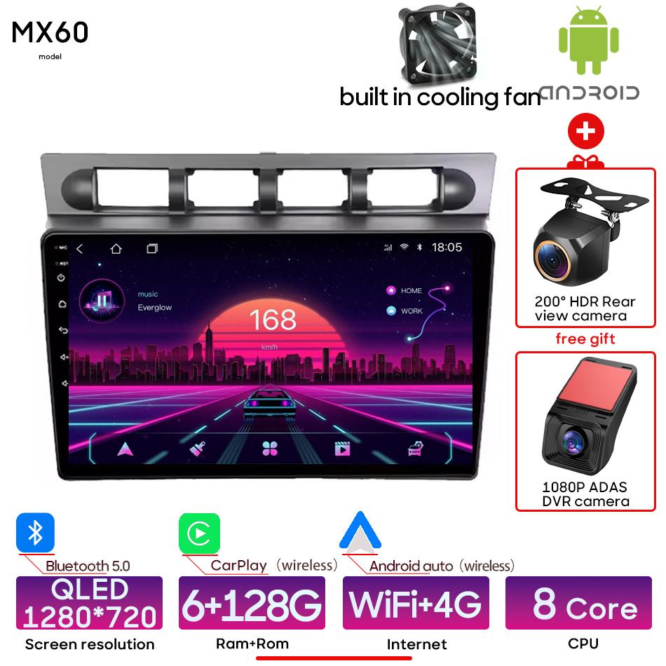 Android for Kia Morning Picanto 2004 - 2007 Car Multimedia Player Navigation Radio Carplay Auto Head Unit Stereo Video