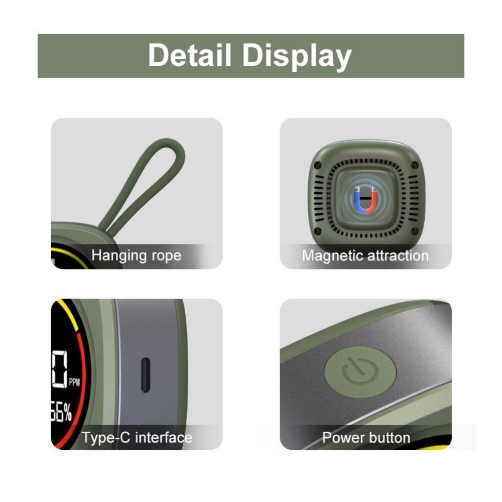 Mini 3-in-1 Portable Carbon Monoxide Detector For Travel RV CO Detector Alarm