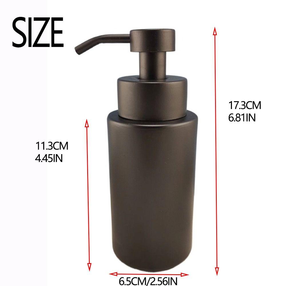 Refillable Hand Soap Dispenser 304 Stainless Steel Pump Foam Lotion Bottle  Bathroom Decor