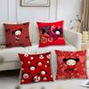 Kawaii P-Pucca Anime Pillow Case Short Plush Print Cushion Cover Square Throw Pillow Covers Sofa Home Decor