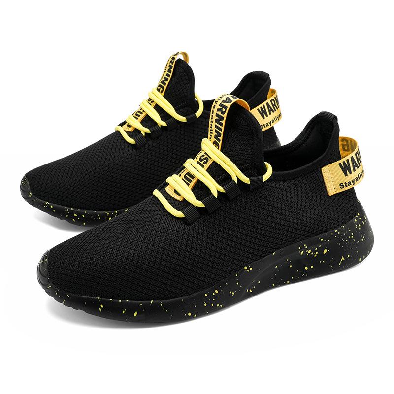 Spring and Summer New Men's Casual Sports Shoes Lightweight Fashion Soft Sole Versatile Fly-woven Running Shoes Men's Shoes