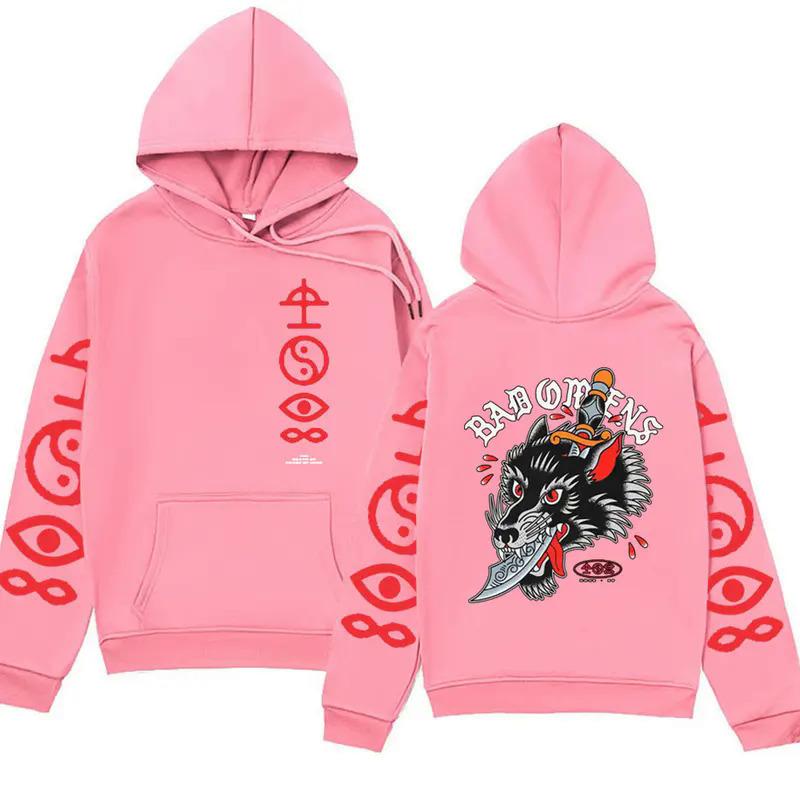 Rapper Bad Omens Band Double Sided Print Hoodie